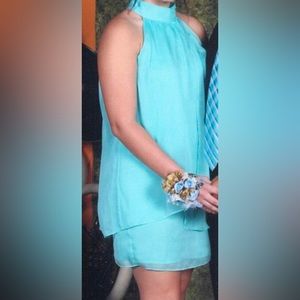 Teal Blue Cocktail Dress